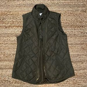 Old Navy Green Quilted Vest